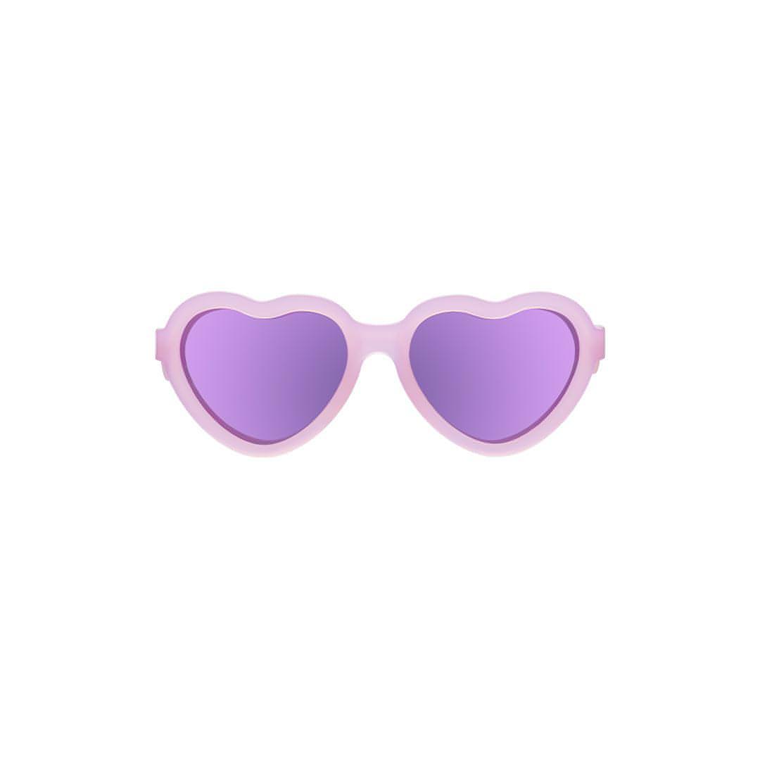 Babiators Polarised Heart Sunglasses for Kids – Frosted Pink UV Protection