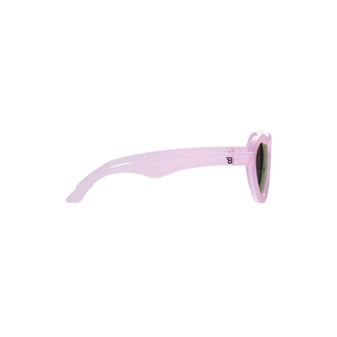 Babiators Polarised Heart Sunglasses for Kids – Frosted Pink UV Protection