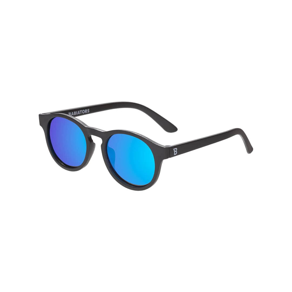 Babiators Polarised Keyhole Kids Sunglasses - Jet Black Rubber Frames