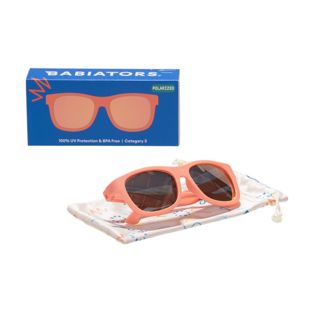 Babiators Polarised Navigator Kids Sunglasses – Perfectly Papaya