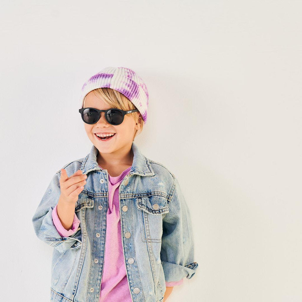 Babiators Polarised Keyhole Kids Sunglasses – Jet Black Smoke