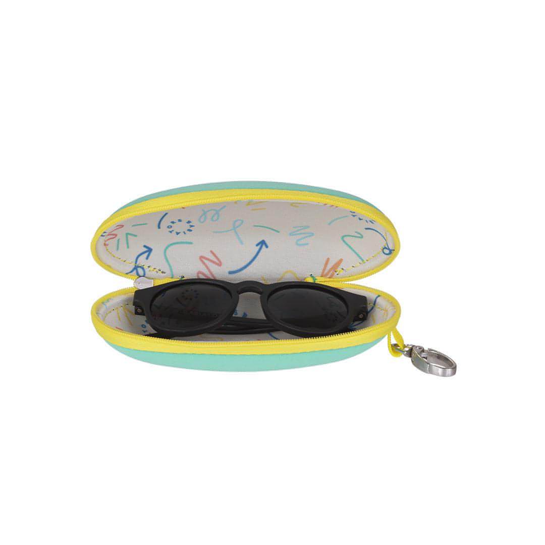 Babiators Kids Sunglasses Travel Case – Durable Shell in Aqua & Yellow