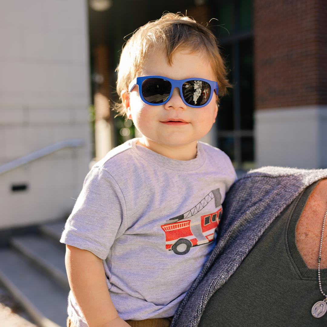 Babiators Kids Navigator Sunglasses – Flexible UV Protection, Blue
