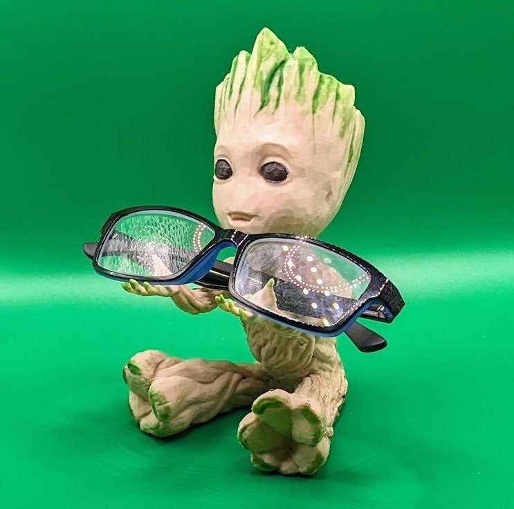 Chaddyverse Baby Groot Universal Desk Holder for Remotes and Glasses