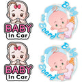 Massive Discounts Baby on Board Stickers | 4-Pack Reflective Waterproof