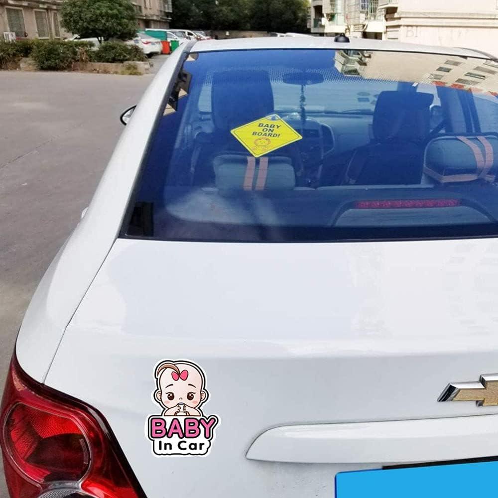 Massive Discounts Baby on Board Stickers | 4-Pack Reflective Waterproof