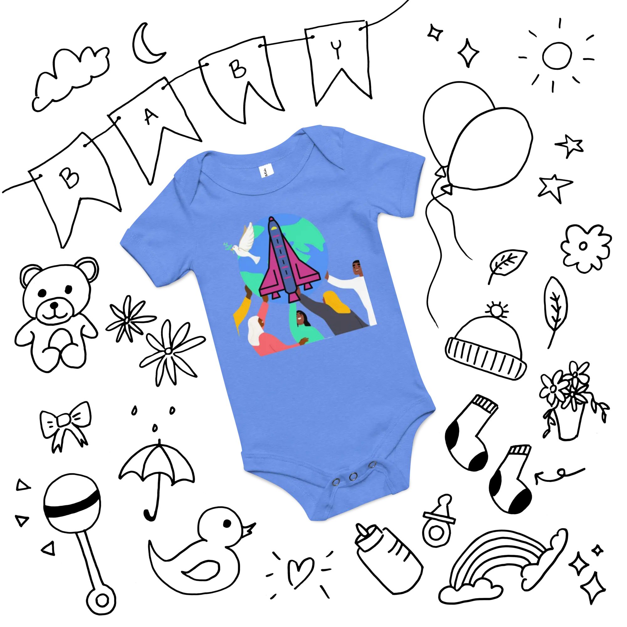 First Home Baby short sleeve one piece