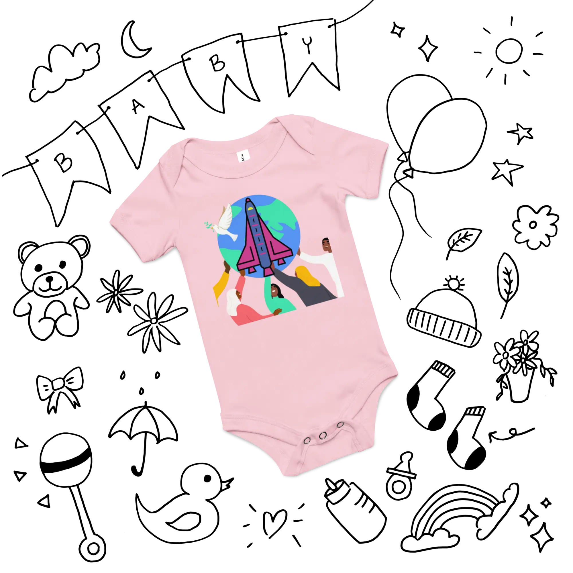First Home Baby short sleeve one piece