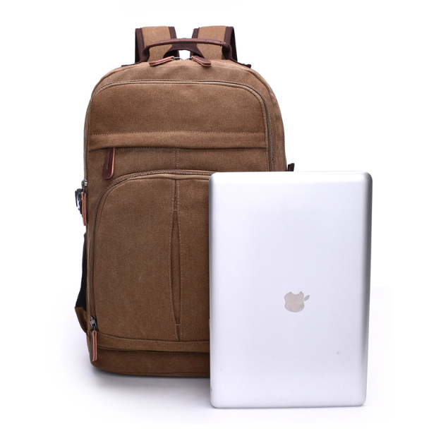 Large Capacity Canvas Backpack – Unisex Travel & Everyday Bag