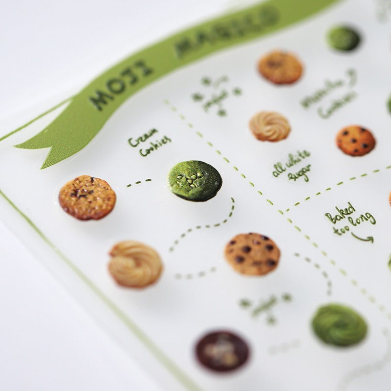LuLuFun Studio Matcha and Bakery Nail Deco Stickers - DIY Nail Art