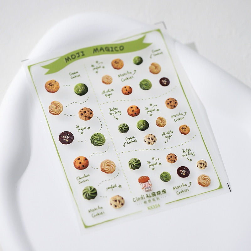 LuLuFun Studio Matcha and Bakery Nail Deco Stickers - DIY Nail Art