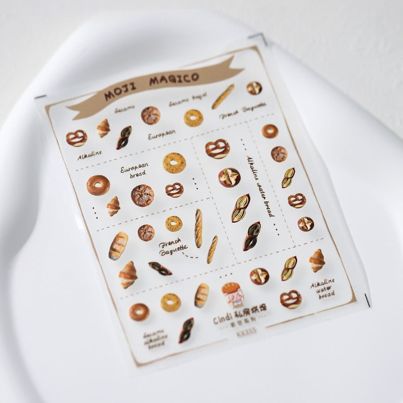 LuLuFun Studio Matcha and Bakery Nail Deco Stickers - DIY Nail Art