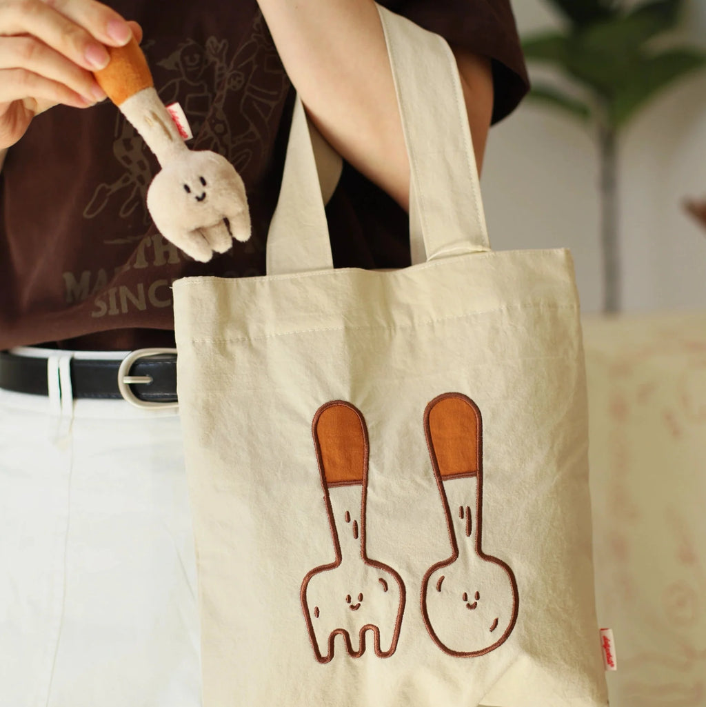 LuLuFun Studio Bakery Canvas Tote Bag – Handmade Cotton Reusable Bag