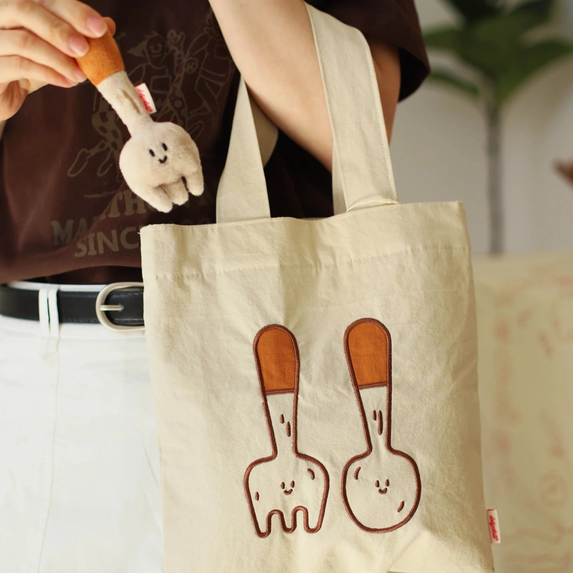 LuLuFun Studio Bakery Canvas Tote Bag – Handmade Cotton Reusable Bag