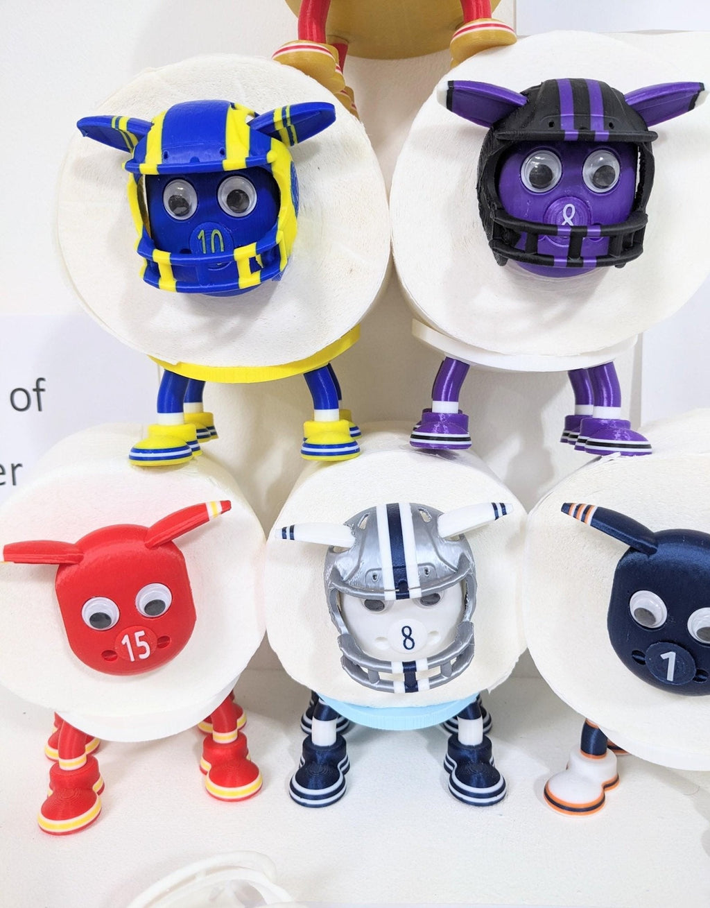 Baltimore Ravens NFL Sheep Toilet Roll Holder – 3D Printed Gift