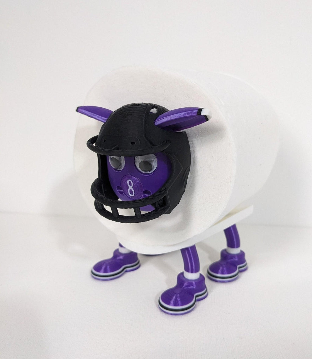 Baltimore Ravens NFL Sheep Toilet Roll Holder – 3D Printed Gift