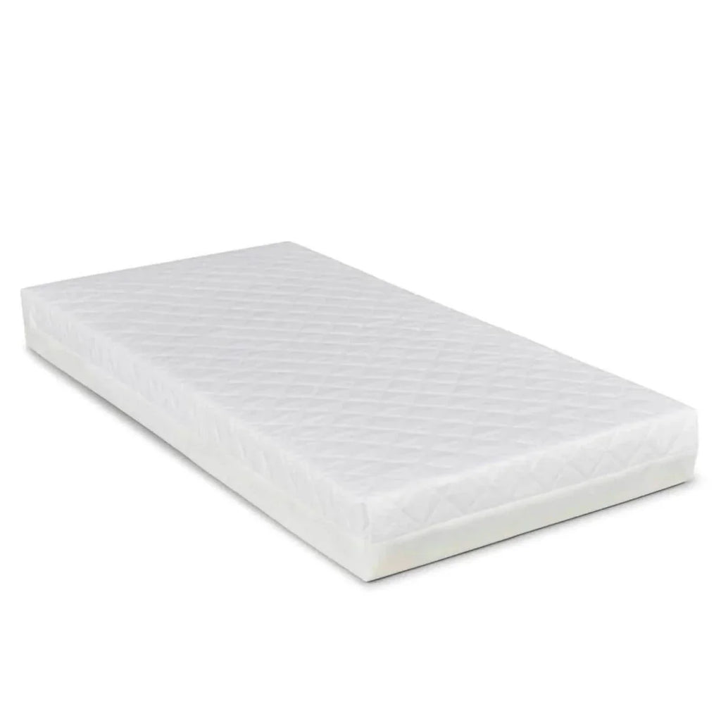 Ickle Bubba Coleby Style Cot Bed with Under Drawer Elephant Love Pink - Premium Sprung Mattress