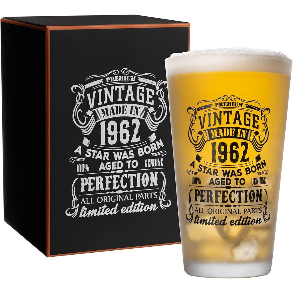 Massive Discounts 16oz Pint Beer Glass Set – Vintage 1962 1992 2pcs