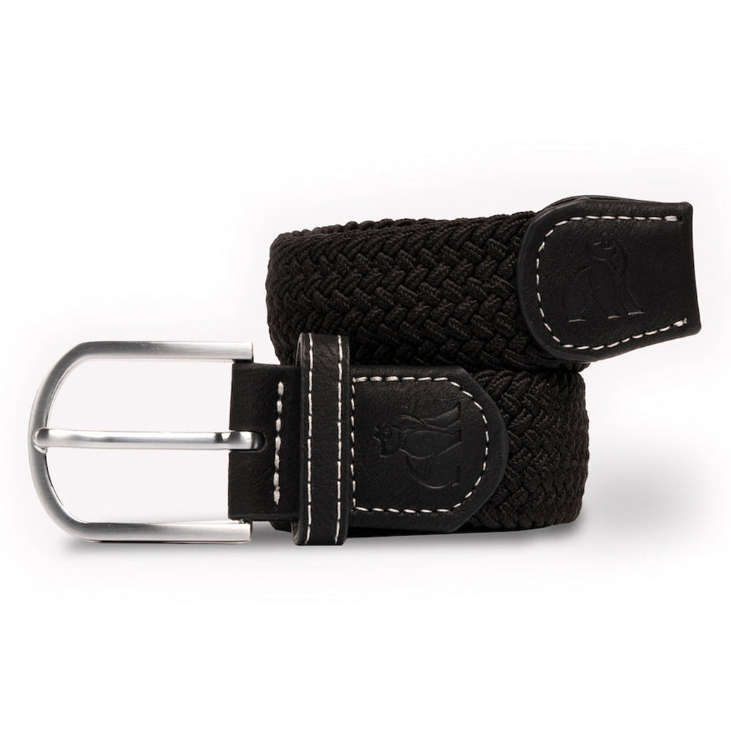 Swole Panda Black Woven Belt – Sustainable Recycled Elasticated Belt