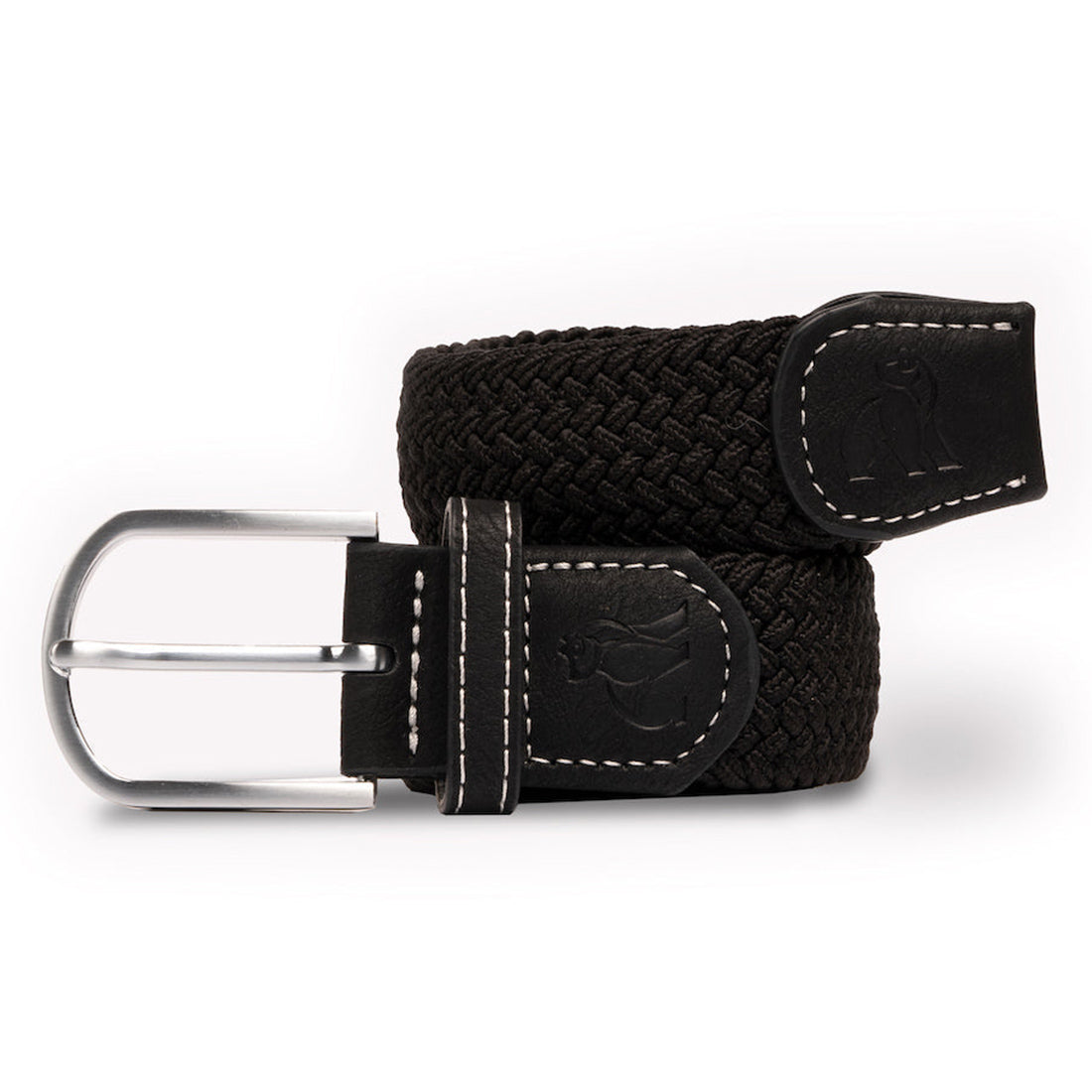 Swole Panda Black Woven Belt – Sustainable Recycled Elasticated Belt