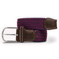 Swole Panda Recycled Woven Belt – Blue & Red Fine Weave Elasticated
