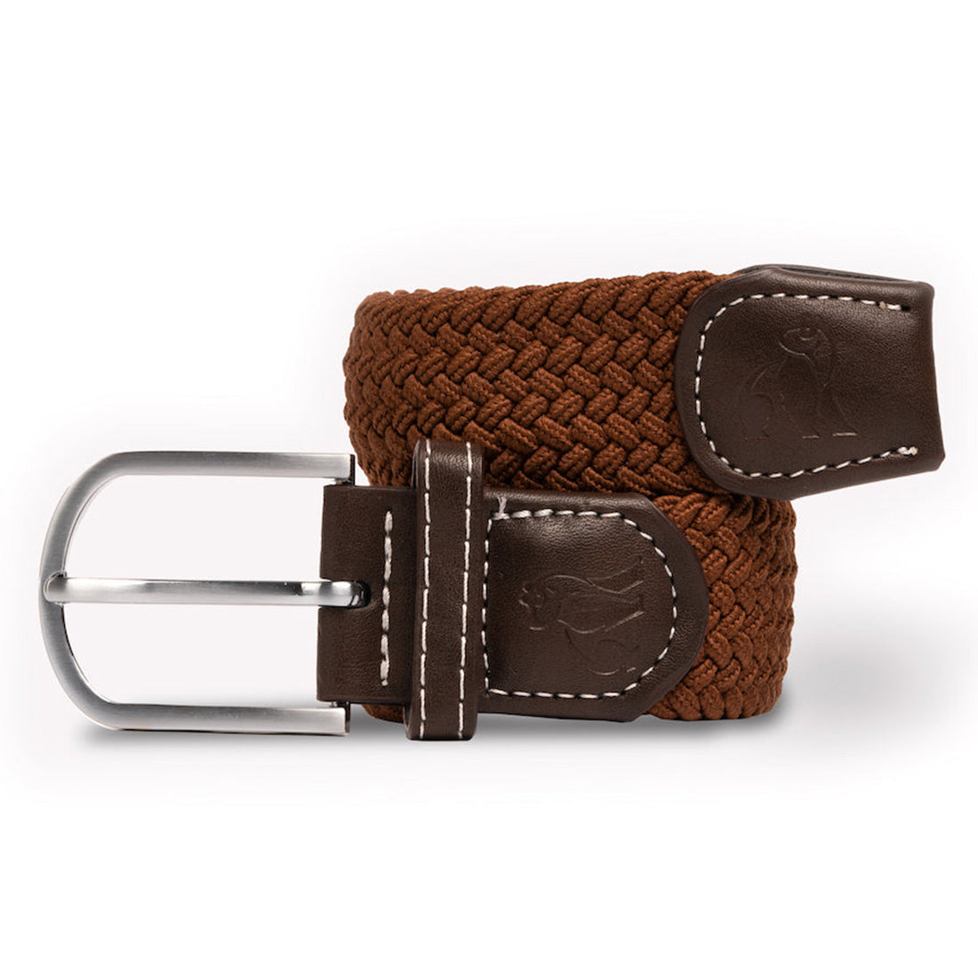 Swole Panda Brown Woven Belt | Recycled REPREVE Elasticated Unisex