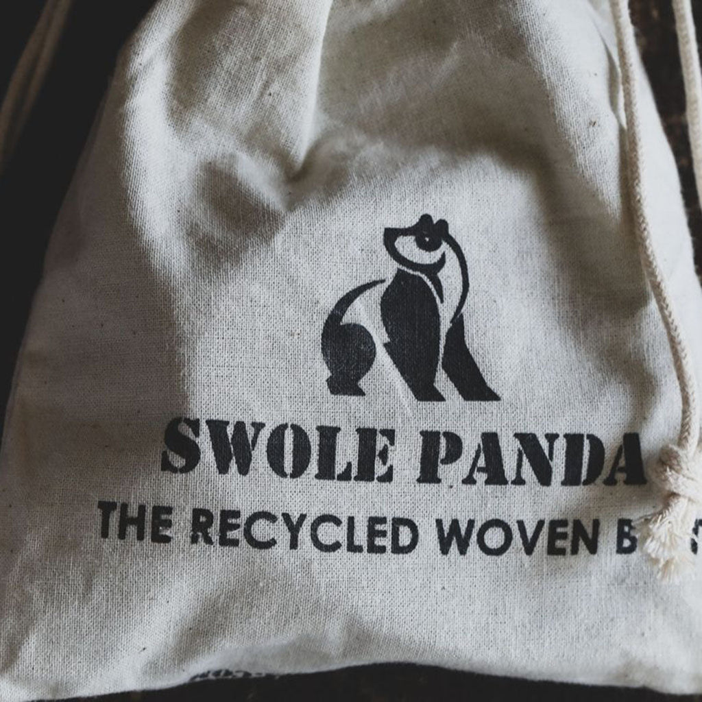 Swole Panda Navy Woven Belt – Recycled Elasticated Sustainable Belt