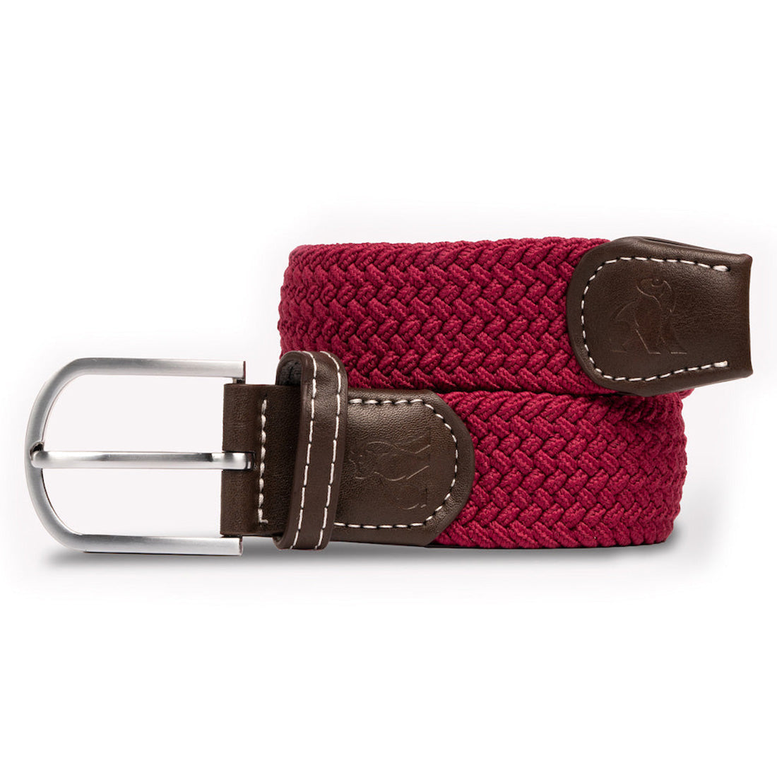 Swole Panda Burgundy Woven Belt – Sustainable Recycled Elasticated Belt