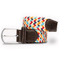 Swole Panda Multicolour Zigzag Woven Belt – Recycled Elasticated Unisex