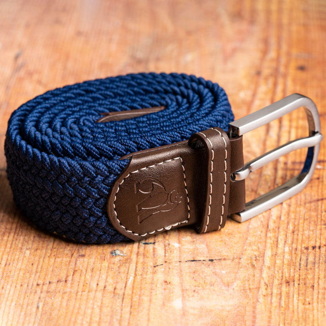 Swole Panda Dark Blue Woven Belt | Recycled REPREVE Elasticated Unisex