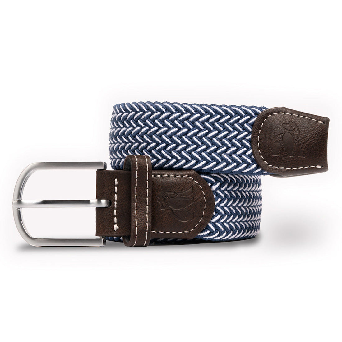 Swole Panda Navy Fine Weave Woven Belt – Recycled Elastic Unisex Belt