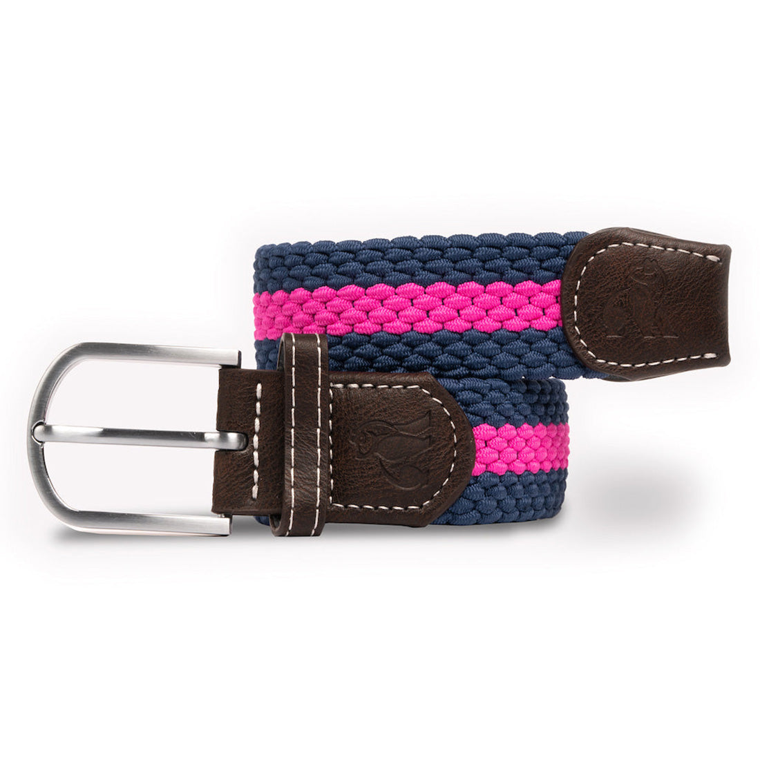 Swole Panda Woven Belt – Rich Pink Stripe Recycled Elastic Belt