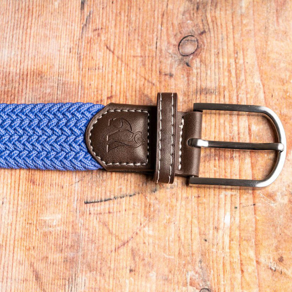 Swole Panda Sky Blue Woven Belt – Recycled Elastic Sustainable Belt