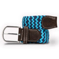 Swole Panda Sky Blue Zigzag Woven Belt – Recycled Elasticated Unisex