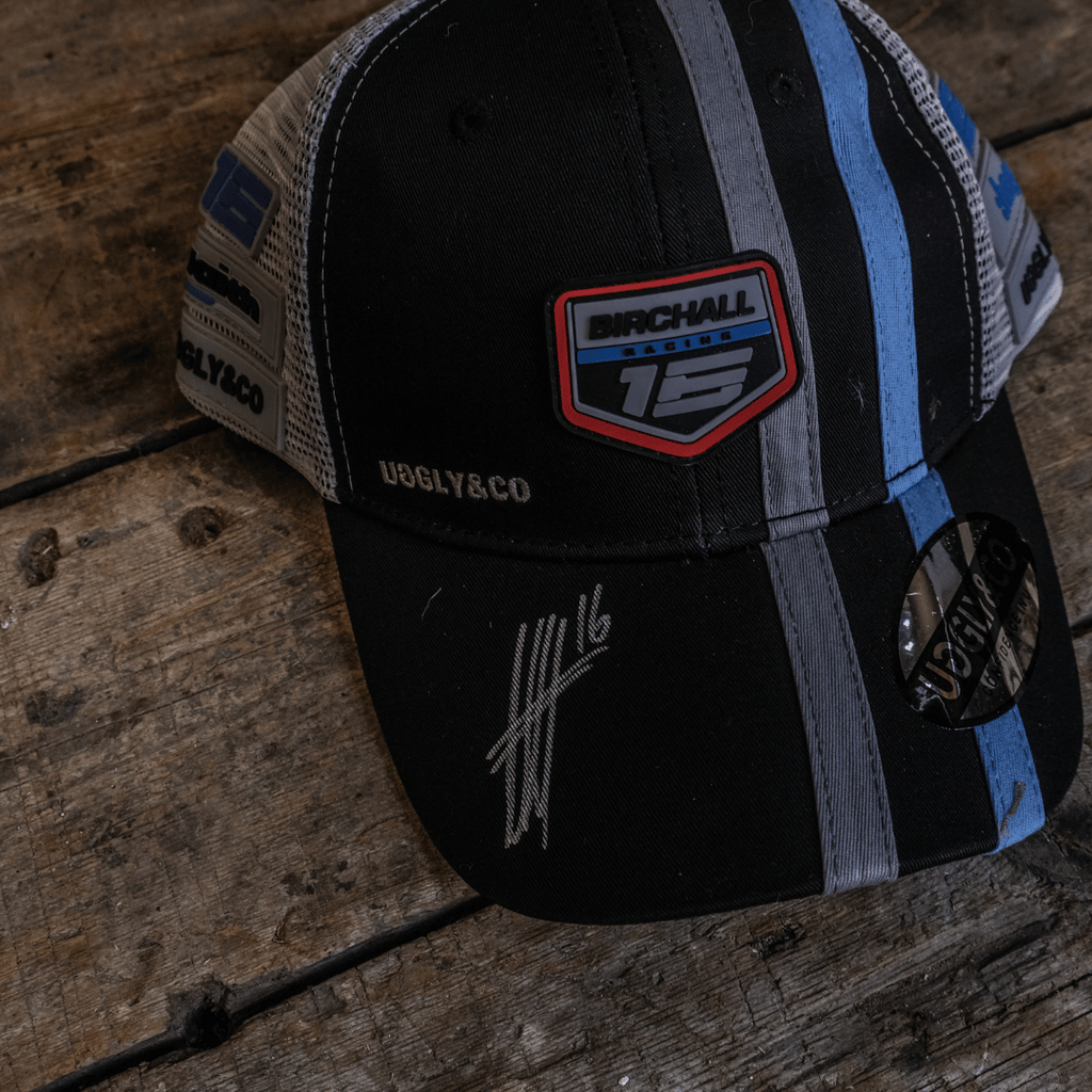 Birchall Brothers Sidecar Racers Trucker Hat – Black & Grey Racing Cap