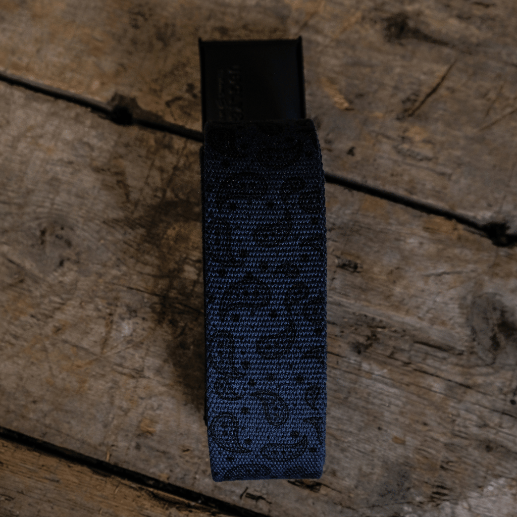 Uggly and Co Reversible Blue Canvas Utility Belt with Bottle Opener