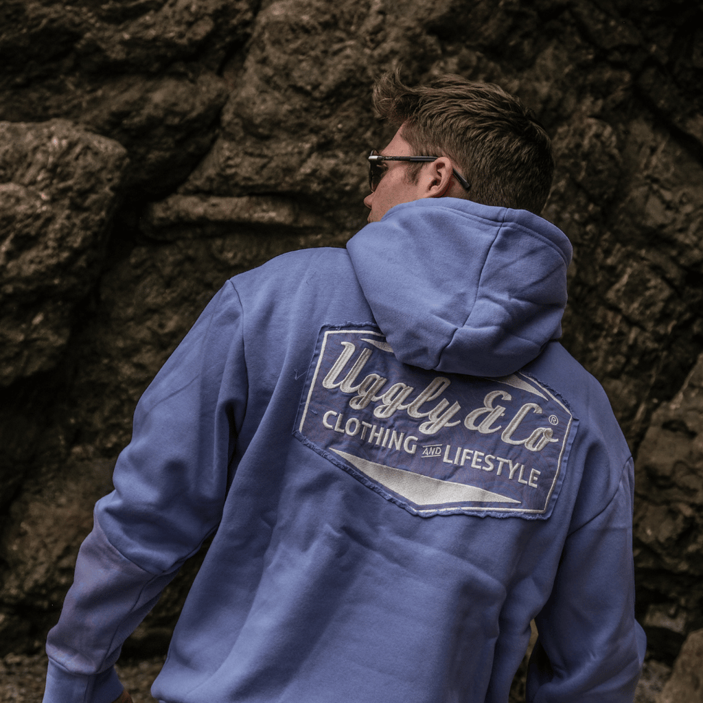 Uggly and Co Purple Surf Diamond Heavyweight Fleece Hoodie – Collection 3.0