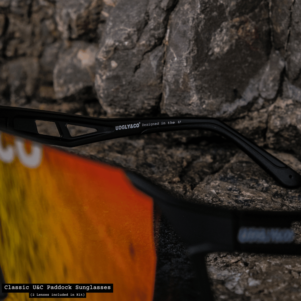 Uggly and Co Paddock Polarized Cycling Sunglasses with 2 Lenses