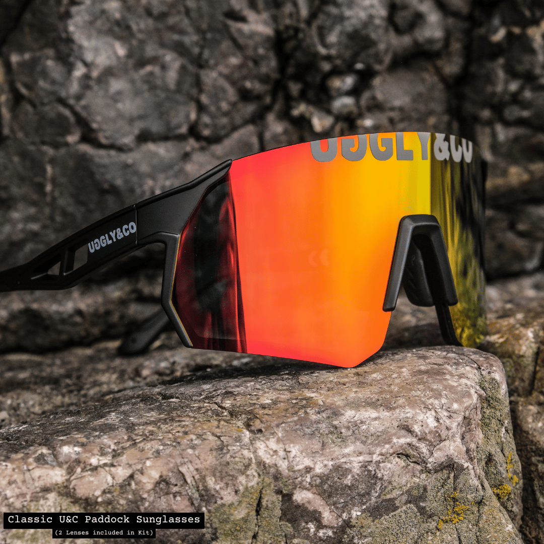 Uggly and Co Paddock Polarized Cycling Sunglasses with 2 Lenses