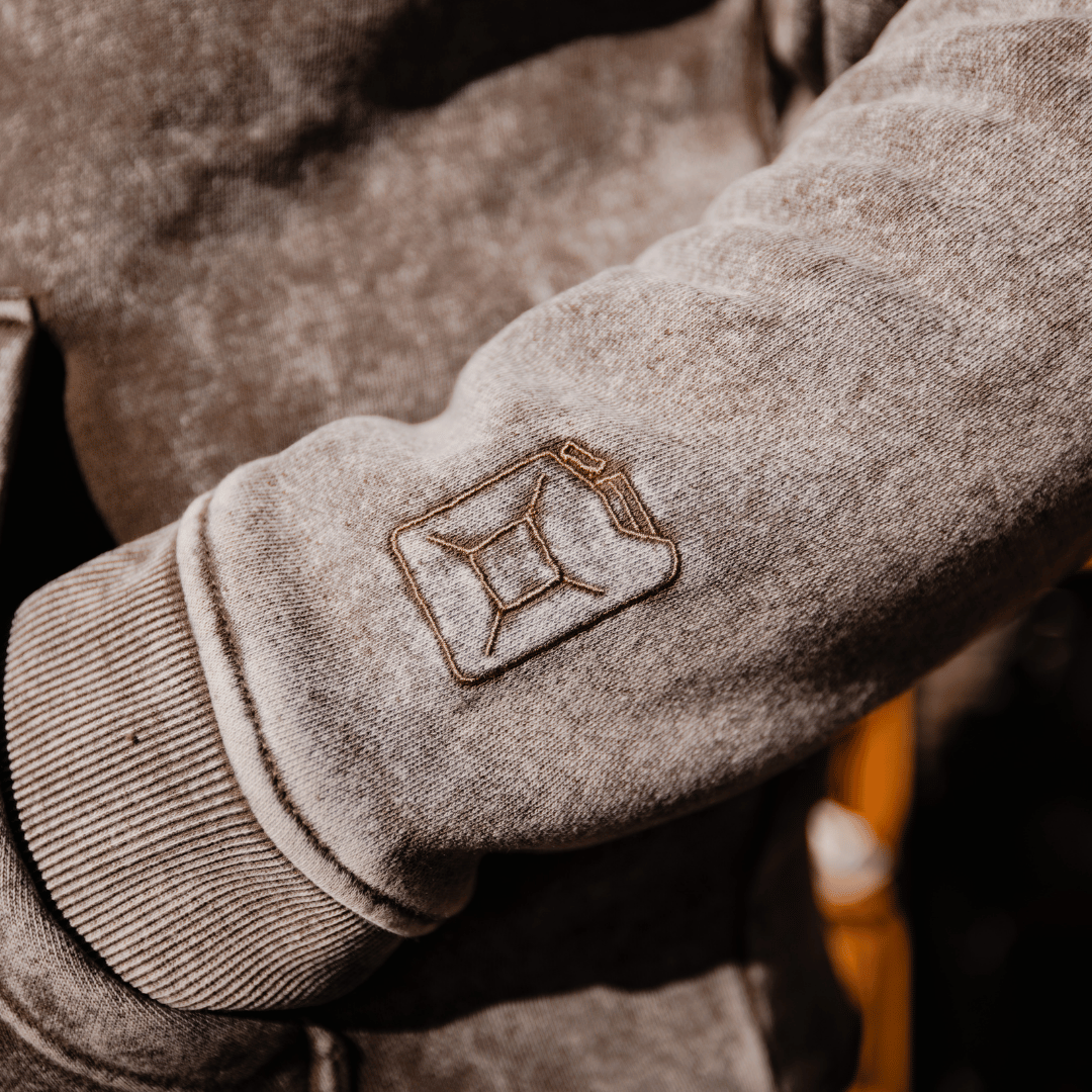 Uggly and Co Tarmac Parts & Spares Acid Wash Heavyweight Hoodie