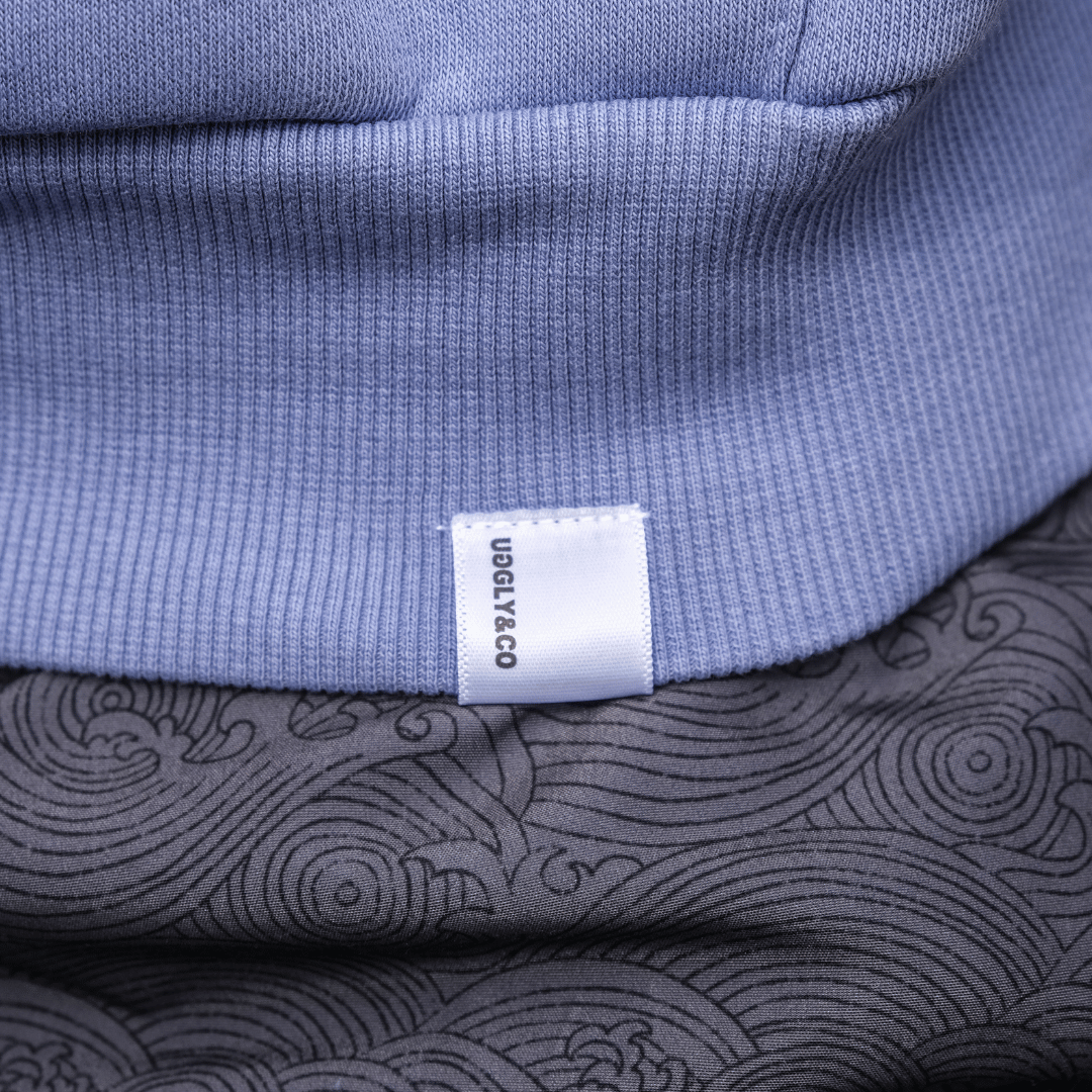 Uggly and Co Purple Surf Diamond Heavyweight Fleece Hoodie – Collection 3.0