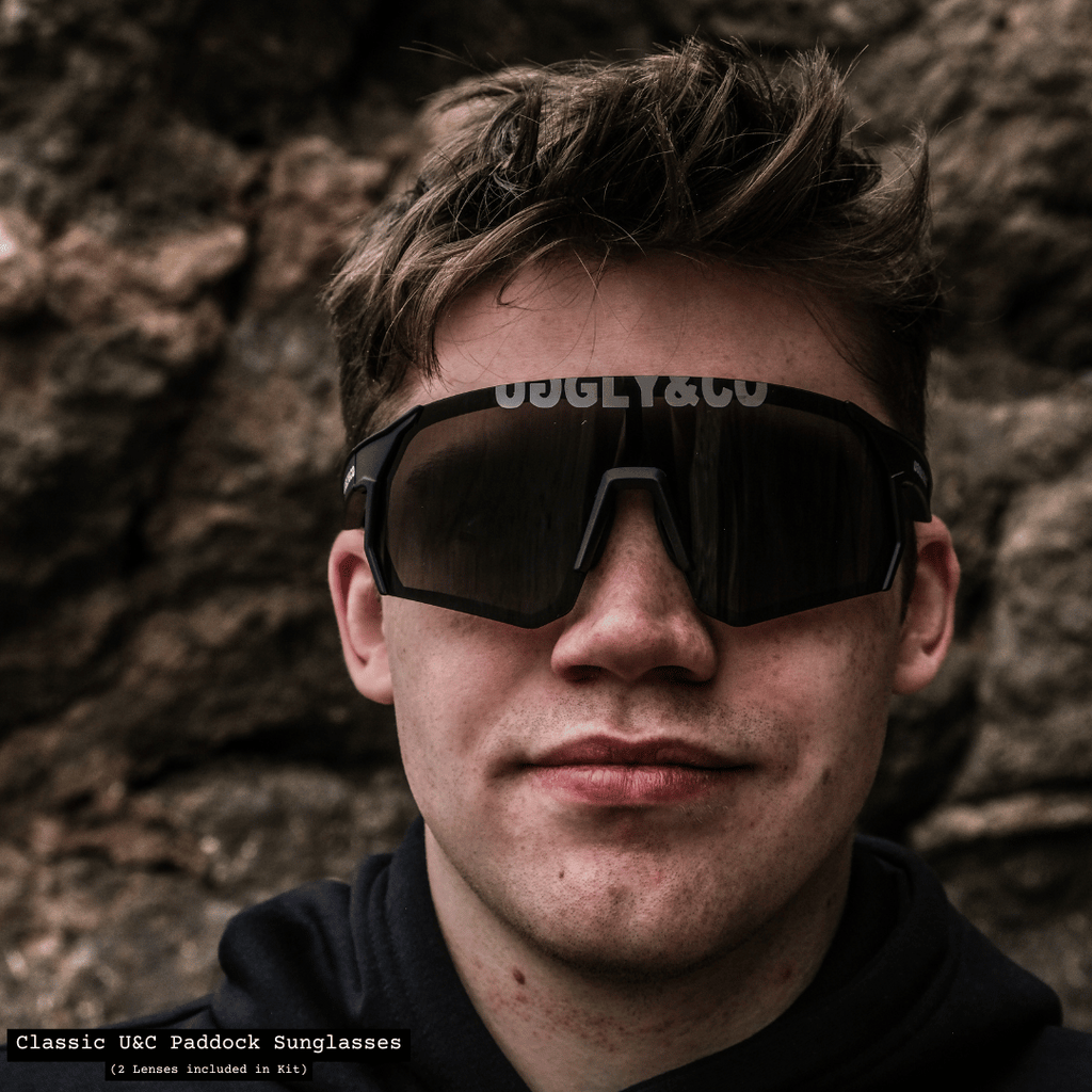 Uggly and Co Paddock Polarized Cycling Sunglasses with 2 Lenses