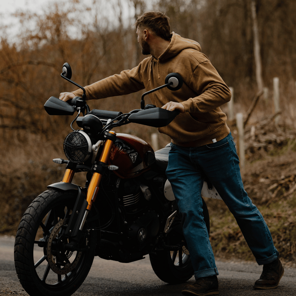 Uggly and Co Parts & Spares Acid Wash Heavyweight Motorcycle Hoodie