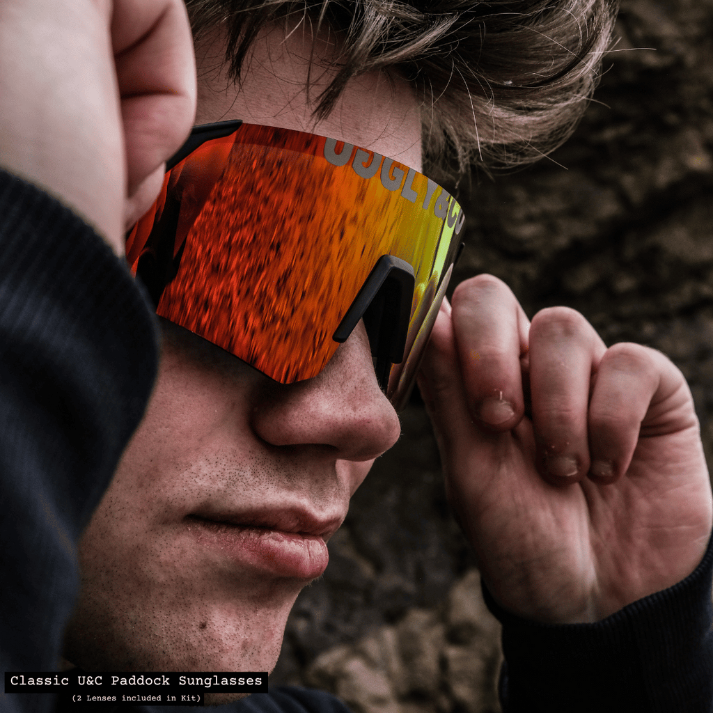 Uggly and Co Paddock Polarized Cycling Sunglasses with 2 Lenses