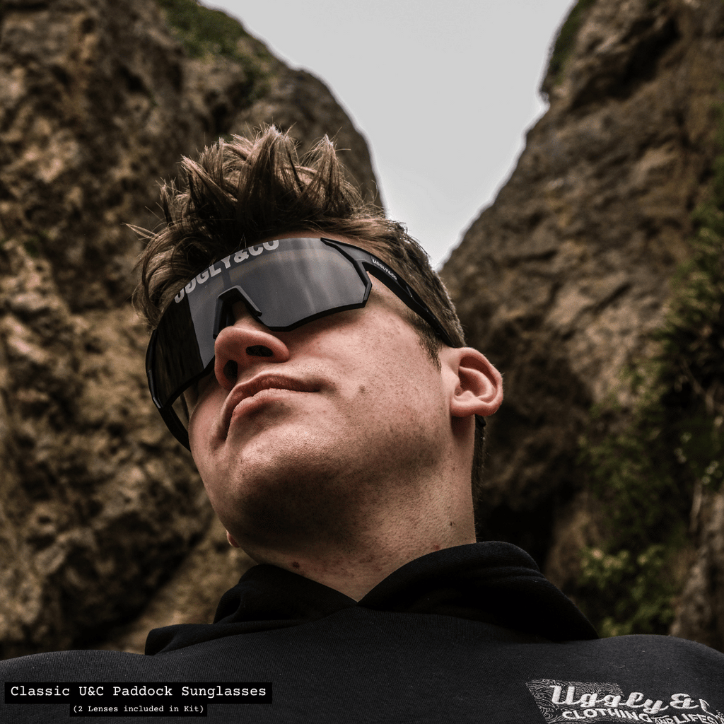 Uggly and Co Paddock Polarized Cycling Sunglasses with 2 Lenses