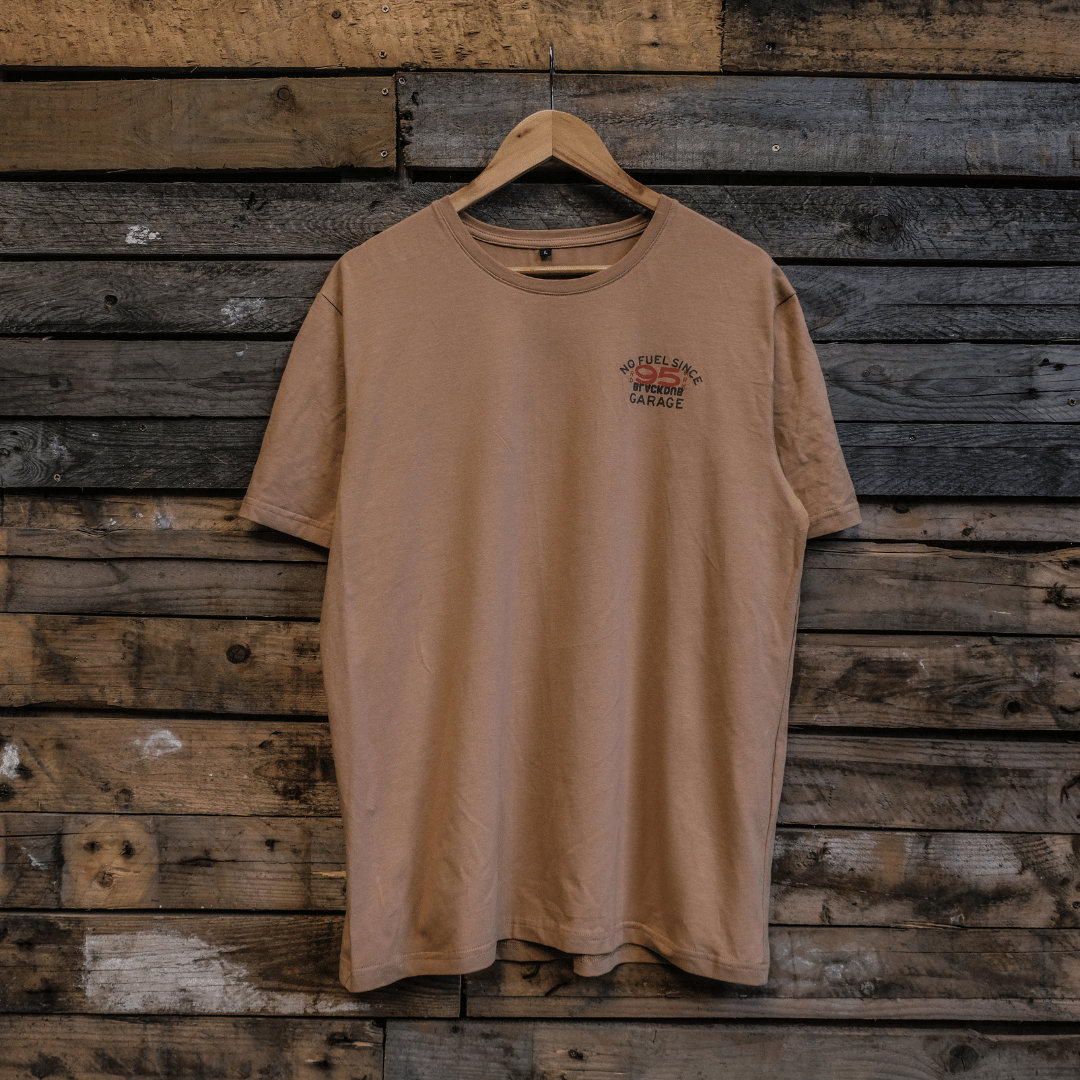 Uggly and Co No Fuel Since '95 Heavyweight Cotton Tee – Brown