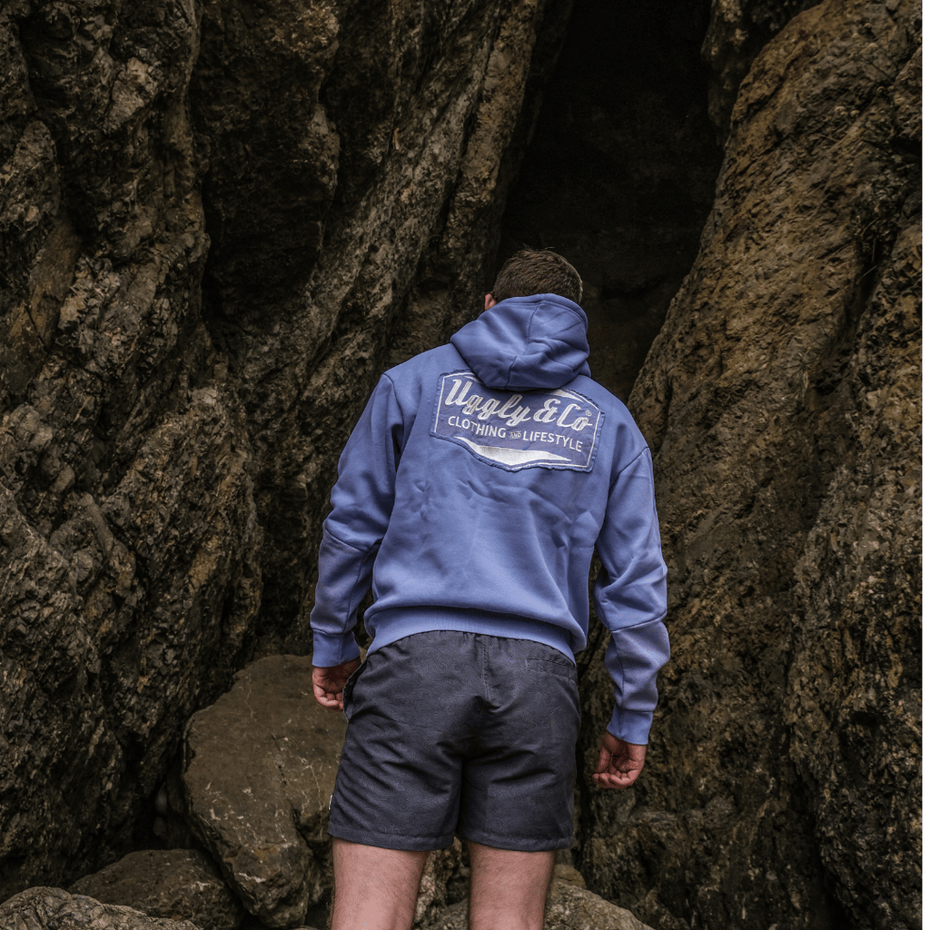 Uggly and Co Purple Surf Diamond Heavyweight Fleece Hoodie – Collection 3.0