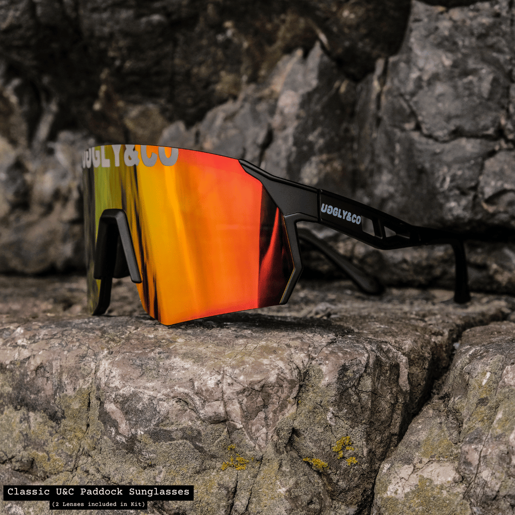 Uggly and Co Paddock Polarized Cycling Sunglasses with 2 Lenses