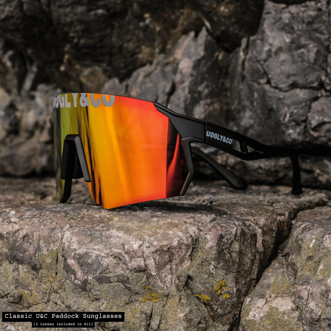 Uggly and Co Paddock Polarized Cycling Sunglasses with 2 Lenses