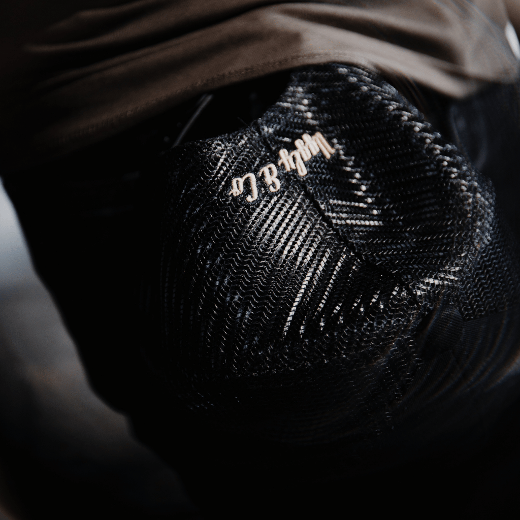 Uggly and Co Black Flat Track Trucker Hat – Vintage Racing Mesh Cap